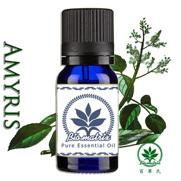 百翠氏 西印度檀香精油 阿米香樹10ml 濃鬱、溫暖的木質,與陽剛的混合氣息相得益彰,擴香芳香使用