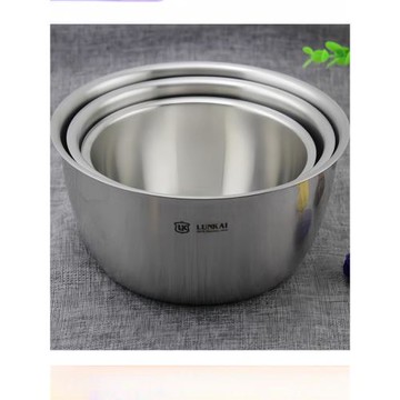 出口英國18/10不銹鋼盆攪拌沙拉打蛋碗304面湯碗蒸水蛋碗141618cm