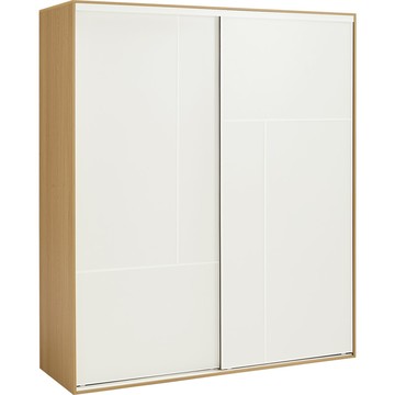 hoi!林氏木業四季小戶型1.76M滑門衣櫃 OY2D-原木色