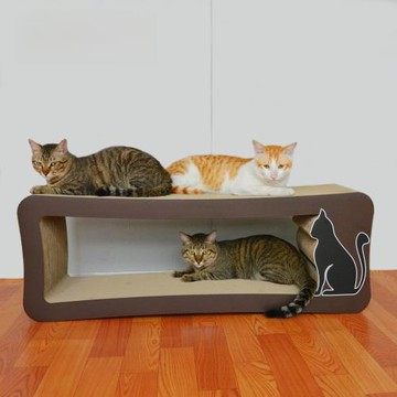 貓抓板特大號貓爪板可站人多貓家庭瓦楞紙耐磨不易掉屑一體式貓窩