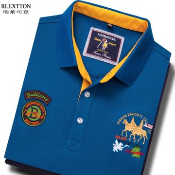 夏季保羅Polo衫男士短袖T恤 純棉翻領寬松加大碼品牌男裝體恤潮流