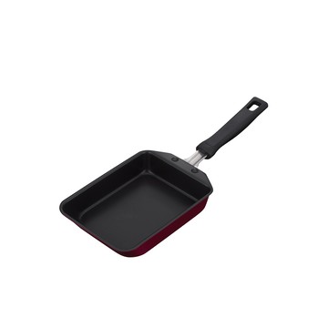 【THERMOS膳魔師】厚鑄耐摩不沾鍋_單柄玉子燒鍋_KFM系列_13×18.5cm