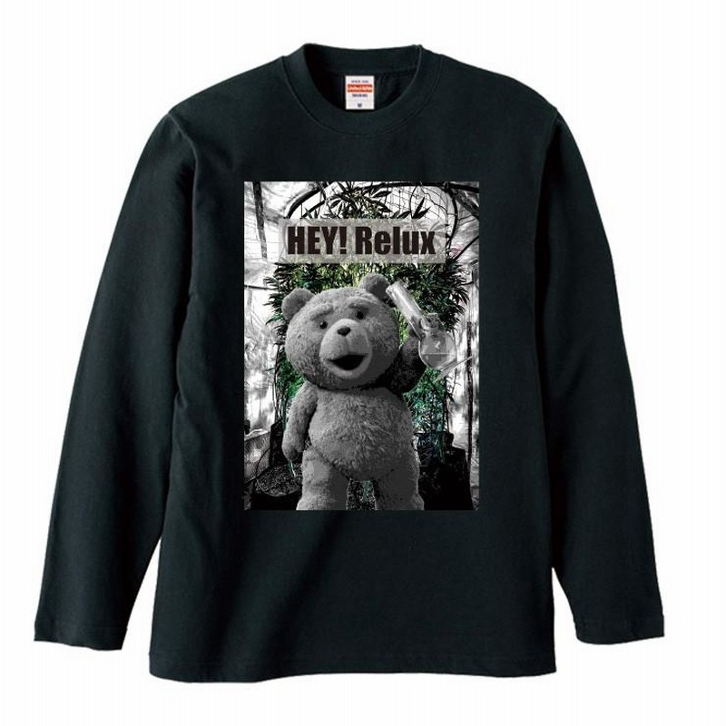 Tシャツ レディース ロンT 長袖 カットソー NO BRAND Funny Teddy