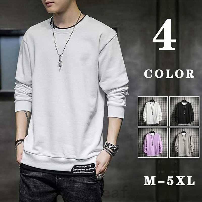 トレーナー メンズ 服 秋 メンズ トレーナー 長袖 メンズ Tシャツ メンズ とれーなー メンズ ふく 秋服 トレーナー メンズ 通販 Lineポイント最大get Lineショッピング