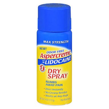 Aspercreme With 4% Lidocaine Dry Spray 4 Oz by Aspercreme