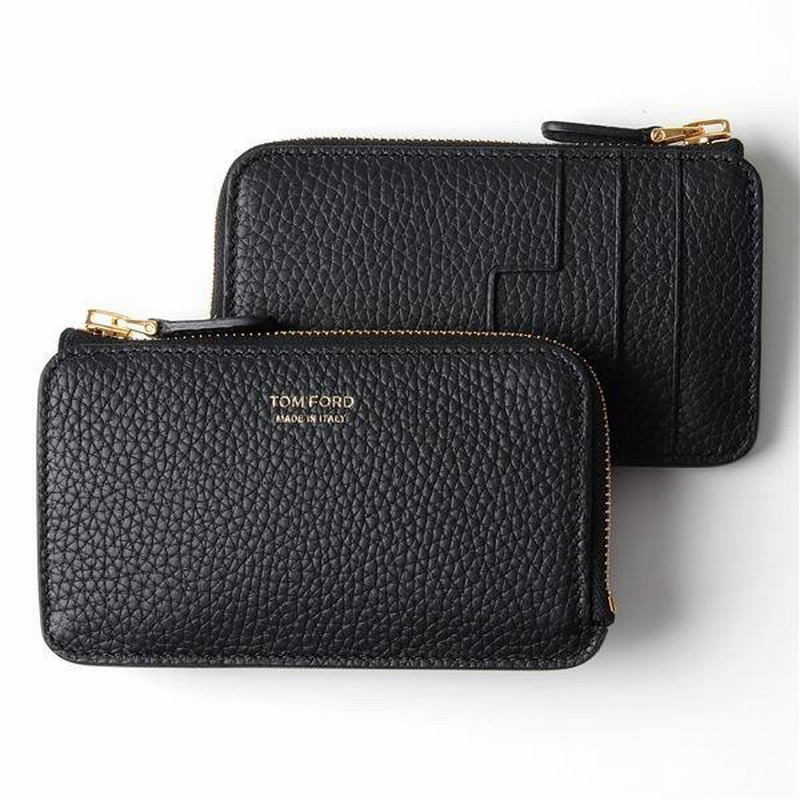 TOM FORD トムフォード Y0238T CP9 イタリア製 レザー コインケース カードケース 小銭入れ ミニ財布 BLK/BLACK  フラグメントケース メンズ | LINEブランドカタログ