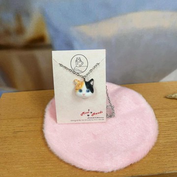 全手作 貓貓 頸鍊 頸鏈