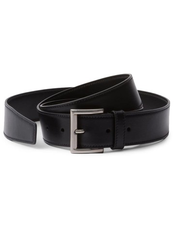 Prada - buckled leather belt - women - Leather - 85 - Black