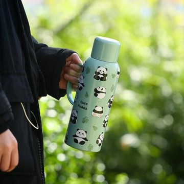 熊貓mini 316不銹鋼老白茶燜茶壺陳皮燜泡壺智能溫顯便攜保溫壺