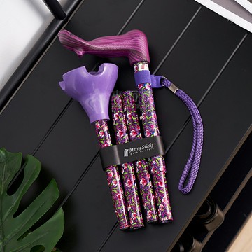 來而康 Merry Sticks 悅杖 醫療用手杖 (未滅菌) MS-804/705-007 自立式 人體工學手杖 摺疊手杖 酒紅莊園 拐杖 手杖 MS804705007