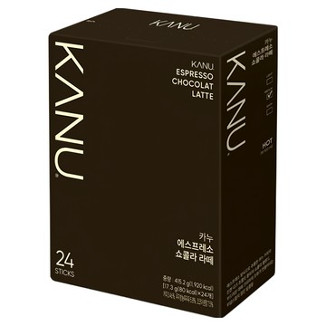 KANU 巧克力拿鐵咖啡 享受濃郁巧克力與咖啡的完美融合  17.3g  24條  1盒