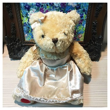 TEDDY HOUSE 【TEDDY HOUSE】泰迪熊玩具玩偶公仔絨毛娃娃麗倫小公主泰迪熊(正版泰迪熊可許願有靈氣好運泰迪熊)