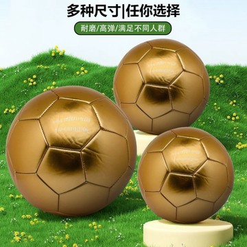 【台灣出貨】 高顏值金色足球5號4號3號校園戶外青少年中小學生中考比賽訓練球