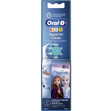 Oral-B EB10S-2兒童迪士尼刷頭-冰雪奇緣2入 （新舊包裝隨機出貨）