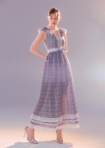 【C ME限量手感工藝洋裝】軟萌甜系女神長洋裝