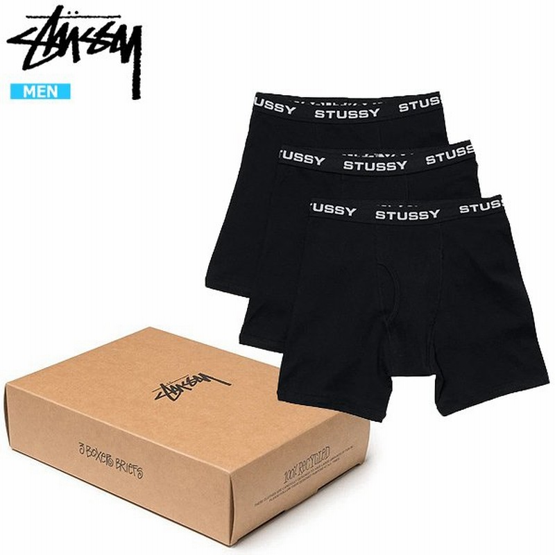 Sale 7999円 6990円 ステューシー パンツ メンズ ボクサーパンツ ボクサーブリーフ 下着 3枚セット Stussy Boxer Briefs Stu025 通販 Lineポイント最大0 5 Get Lineショッピング