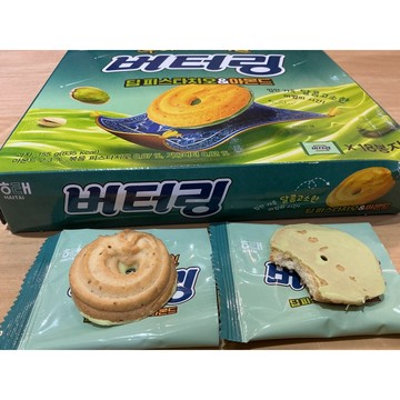 🥨 韓國🇰🇷HAITAI 海太杜拜奶油圈餅乾  開心果杏仁風味