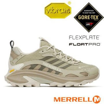 【MERRELL】女 MOAB SPEED 2 GORE-TEX 多功能防水透氣登山健行鞋/ ML00005350 灰綠色