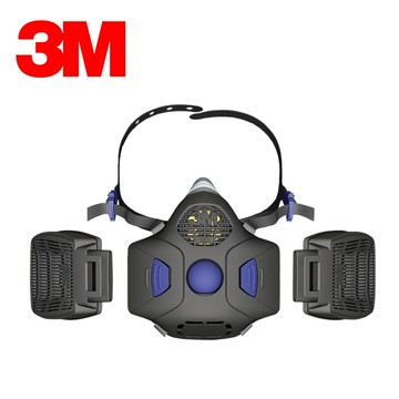 3M HF-802SD 防毒面具半面體 通話變膜 雙罐式 農藥 噴漆 濾毒罐 3M HF-802