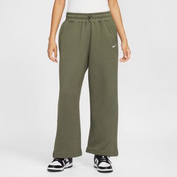 NIKE 長褲 女 中腰直筒運動褲 寬鬆版型 毛圈布 AS W NSW STREET OH FLC PANT 綠 HV1948-222