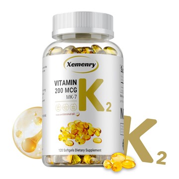 Xemenry 維生素K2🧉 MK-7，200微克⚡ - 60/120粒膠囊 美國製造