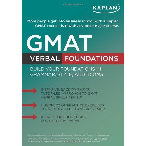 Kaplan GMAT Verbal Foundations