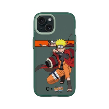 iPhone 15 Clear 憂墨綠 - 火影忍者 Naruto - 角色系列-鳴人仙人模式