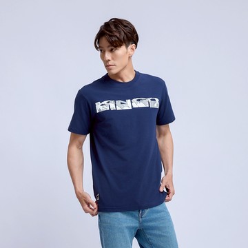 KINGO男款｜深藍印花T恤 511114｜官方直營