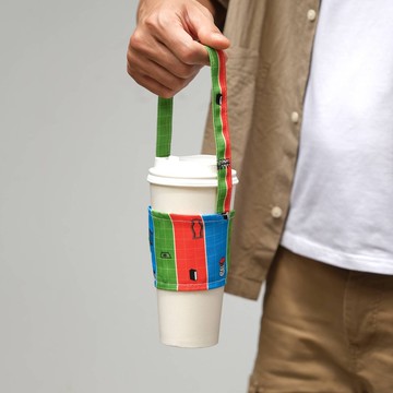 【錦源興】茄芷袋扣環飲料提袋 l 環保 折疊式 可吊掛 禮物 夏天