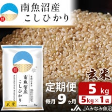 南魚沼産こしひかり 玄米 5kg全9回