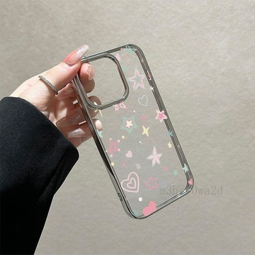 台灣出貨🚚 多巴胺星星 電鍍 蘋果手機殼 iPhone17手機殼16PROMAX蘋果15軟殼 卡通 防摔保護殼