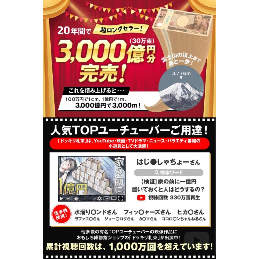 100万円札束 1束 ダミー 給料袋 1枚付き 金融機関共通 文字入り ポチ袋