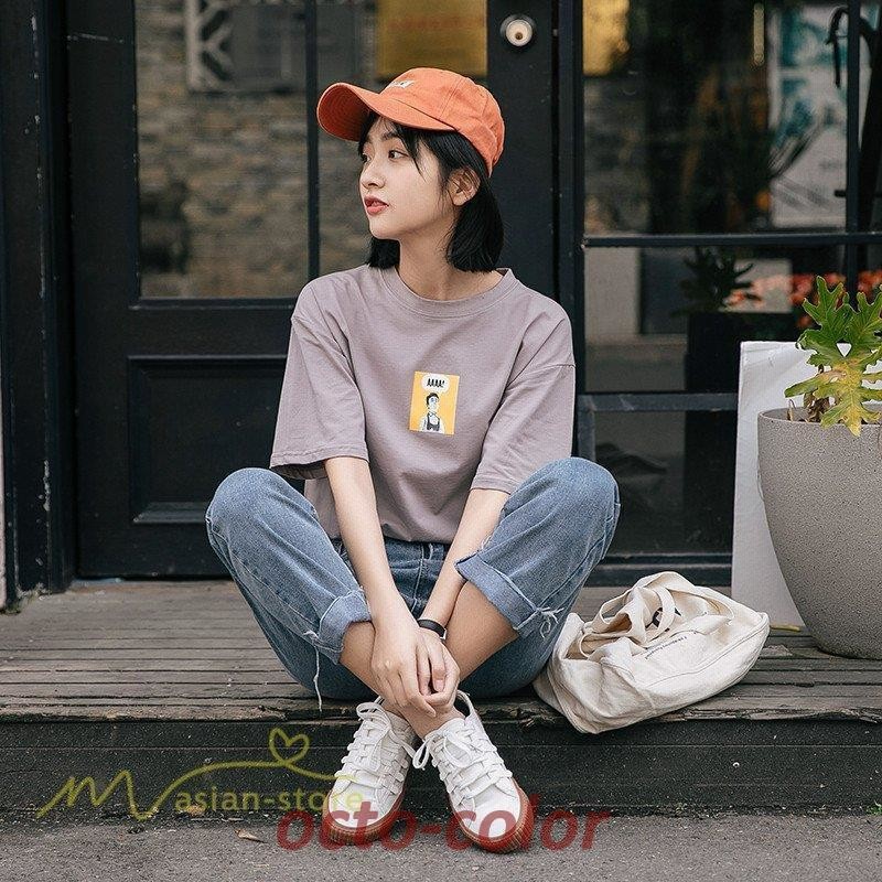 サマー tシャツ レディース ブラウス 半袖 夏 トップス 着痩せ ゆったり 無地 おしゃれ 可愛い 通勤 通学 柔らかい カジュアル ファッション 体型カバー サマー服 Tシャツ レディース 着痩せ おしゃれ カジュアルt
