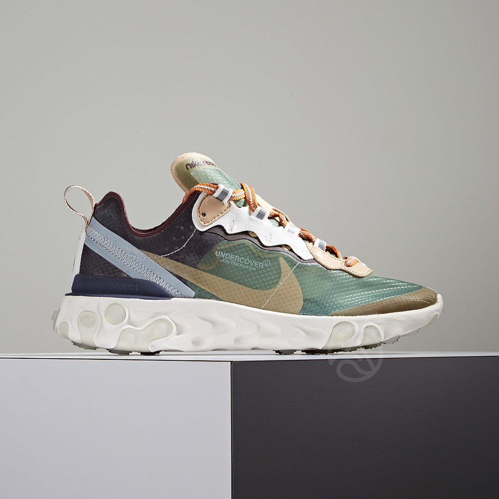 Nike React Element87 x Undercover 聯名 女 撞色拼接 鑽孔式設計 BQ2718-300