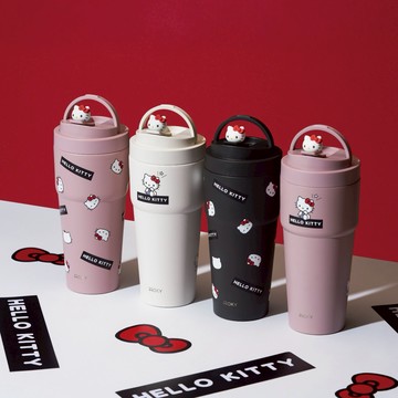 【WOKY 沃廚】 WOKY X SANRIO Hello Kitty 渾圓杯鈦陶瓷770ml(含造型杯塞)