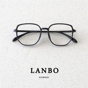 新款不規則多邊形7.2g近視眼鏡超輕tr90框架女大臉顯臉小黑色男潮