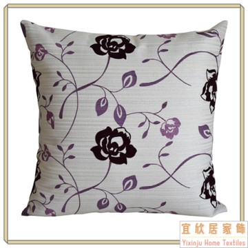 【宜欣居傢飾】愛戀薔薇-沙發絨布抱枕45*45cm- 桃紅 (枕套含枕芯2入) 台灣製