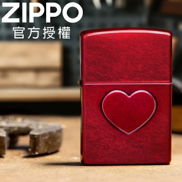 ZIPPO Stamped Heart Design 鑄刻心形防風打火機