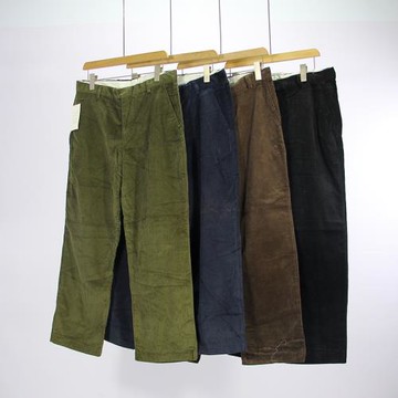 歐美單春秋季男士大碼純棉厚款燈芯絨長褲英倫紳士條絨直筒九分褲