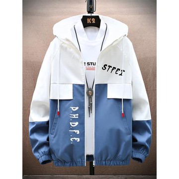 秋冬季高中初中學生潮流夾克加絨外套青少年大童帥氣秋裝男孩衣服