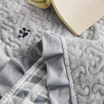 2026新款牛奶絨床蓋床墊床單冬季加絨毯防滑加厚毯毛毯三件套夾棉