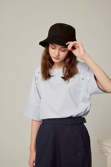 一字領海軍襯衫 (22S1TP02)