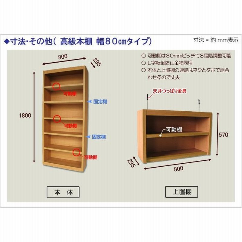 本棚 書棚 本箱 書籍 飾り棚 国産 ブックシェルフ オープンラック 幅80