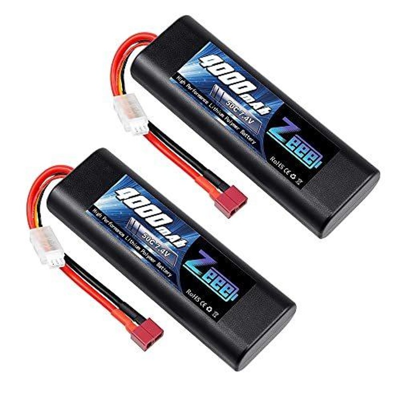 ゼエエ Zeee 2S リポバッテリー lipo battery 4000mAh 7.4V 50C T