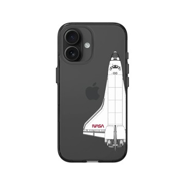 iPhone 16 Clear (相機按鈕) 酷墨灰 - NASA - 太空梭2