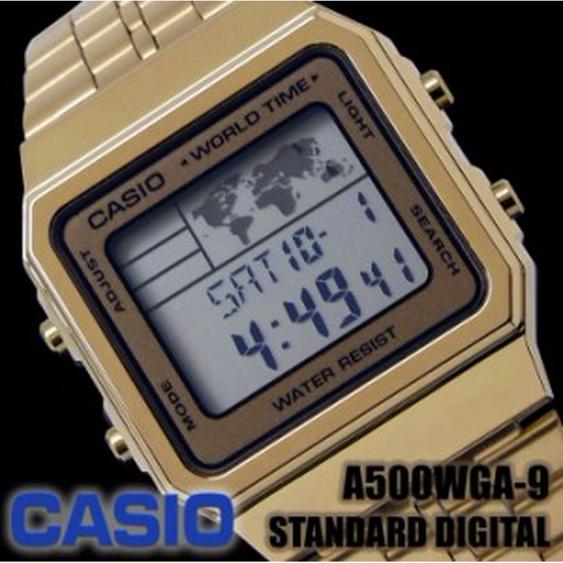 カシオ Casio 腕時計 A 500wga 9 スタンダード デジタル メンズ レディース ゴールド 金 激安 Sale 通販 Lineポイント最大1 0 Get Lineショッピング