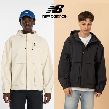 【New Balance】 NB 抗撕裂外套_男性_杏/黑任選_MJ61W92NLIN/MJ61W92NBK
