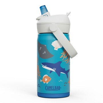 【墾趣】CAMELBAK 350ml Flip Straw兒童吸管不鏽鋼保溫瓶(保冰) 海洋世界