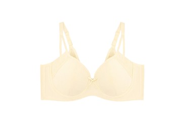 少女成長型內衣第三階－雲朵柔棉少女內衣 - 奶霜泡泡款 米黃【S56183】