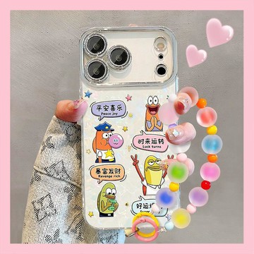 比奇堡居民帶手鍊適用iphone17promax手機殼16可愛15創意小衆14女